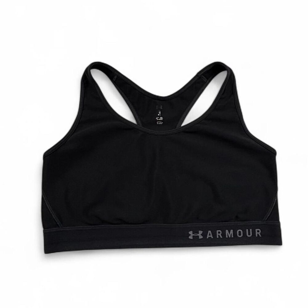 Under Armour Sports Bra Women’s XL Black Racerback Compression Activewear